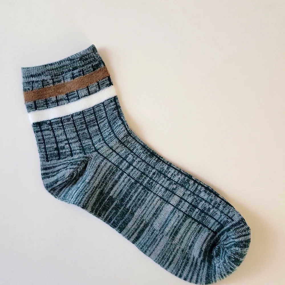 Women Stripe Top Socks 3 Pair Various Colors Polyester Elastane OS New